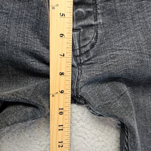 Allsaints Cigarette Jeans Womens‎ Size 28 Black Denim Skinny Button Fly - Picture 5 of 11